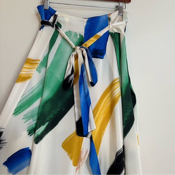 We are LEONE Brush Stroke Luke Silk Pants Size Medium - Picture 5 of 13